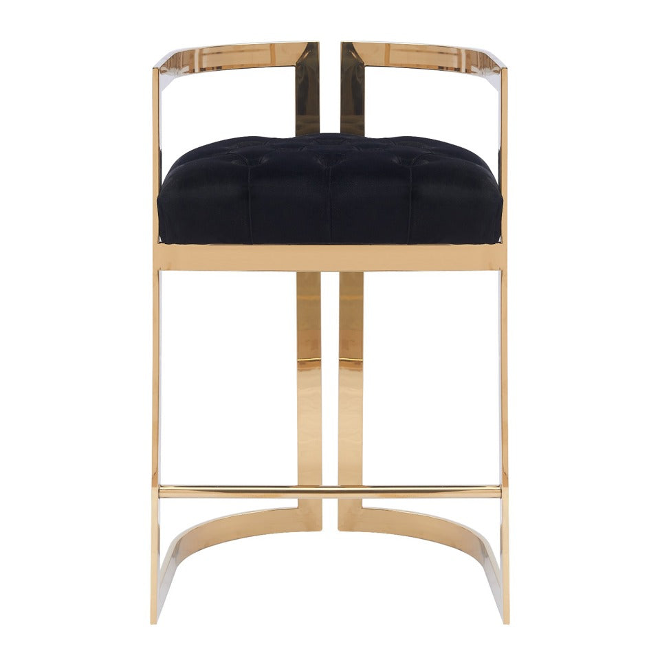 LINA BLACK GOLD BARSTOOL